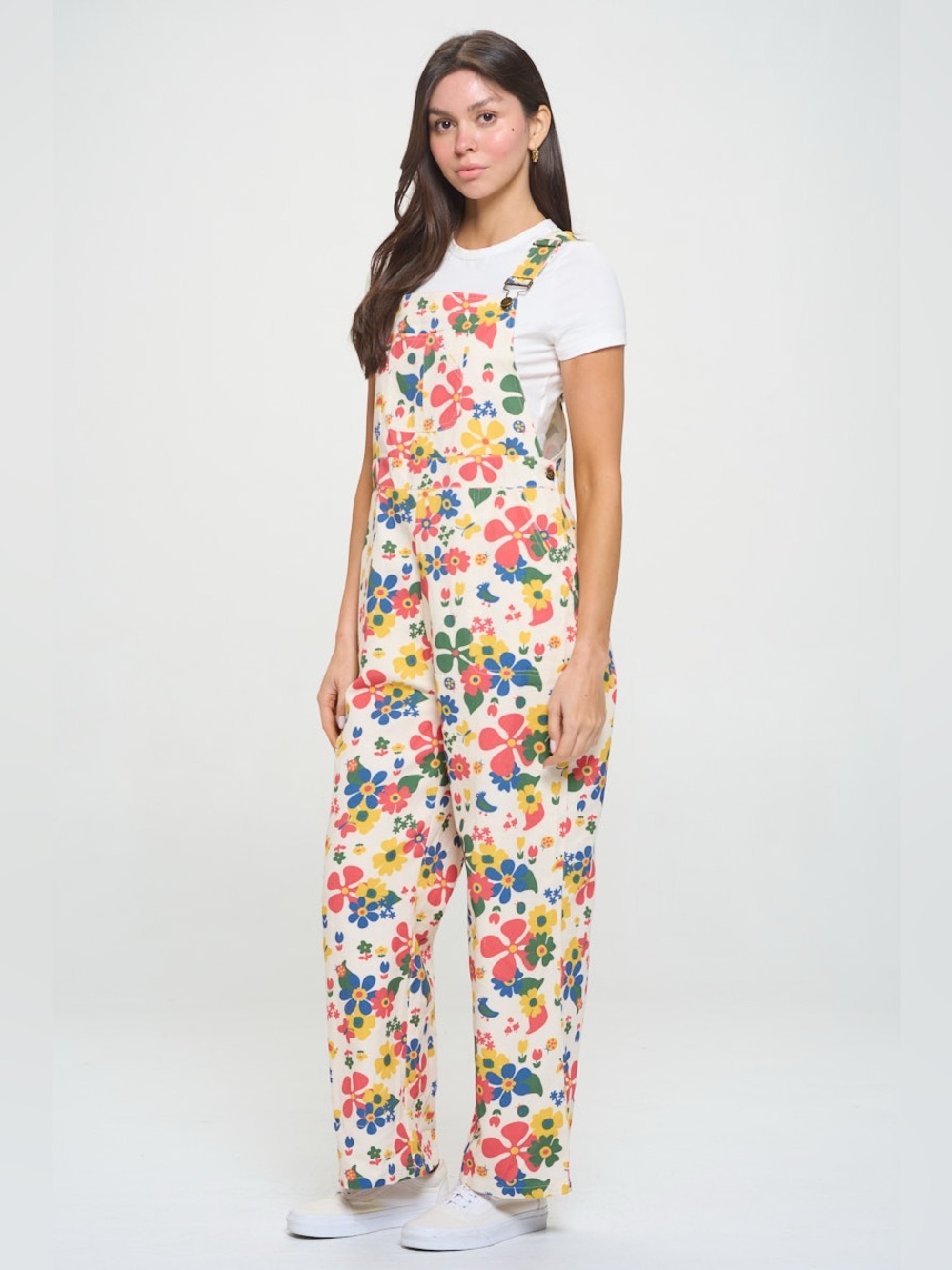 NWT sm wardrobe spring floral printed cotton overalls - Picture 5 of 11